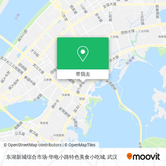 东湖新城综合市场-华电小路特色美食小吃城地图