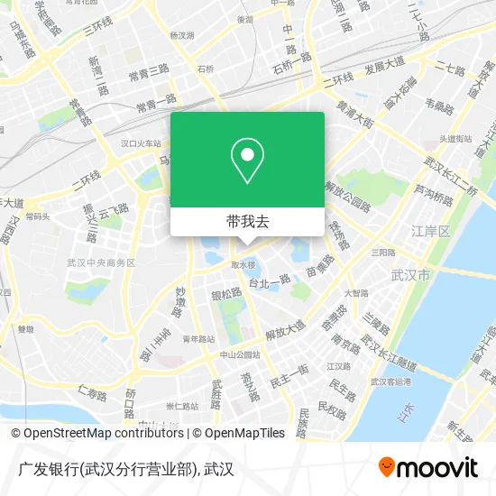 广发银行(武汉分行营业部)地图