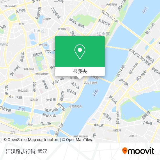 江汉路步行街地图