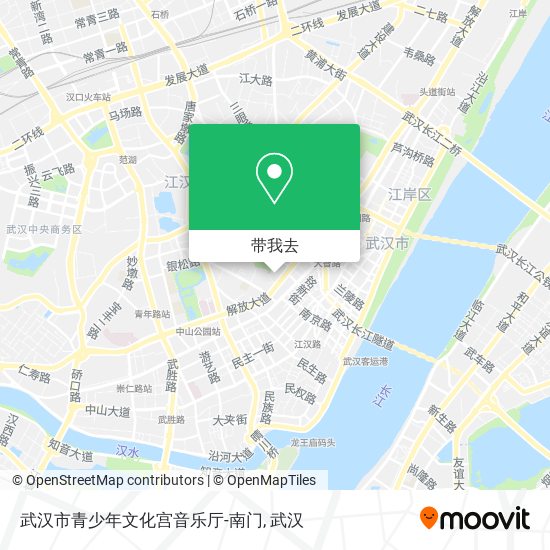 武汉市青少年文化宫音乐厅-南门地图