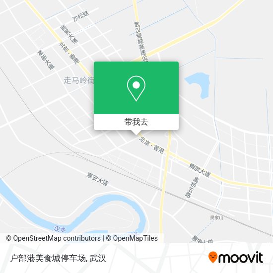 户部港美食城停车场地图