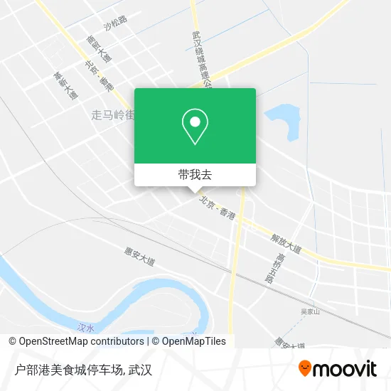户部港美食城停车场地图