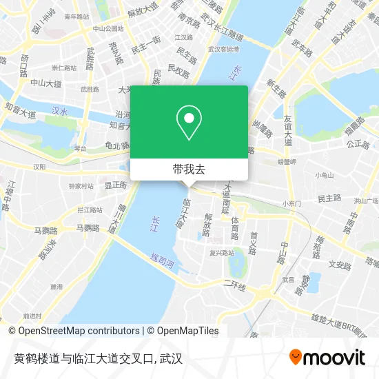 黄鹤楼道与临江大道交叉口地图