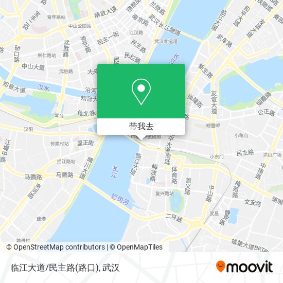 临江大道/民主路(路口)地图