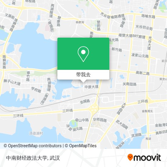 中南财经政法大学地图