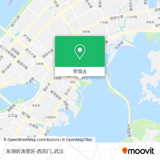 东湖听涛景区-西四门地图