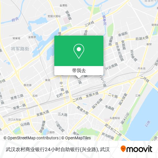 武汉农村商业银行24小时自助银行(兴业路)地图