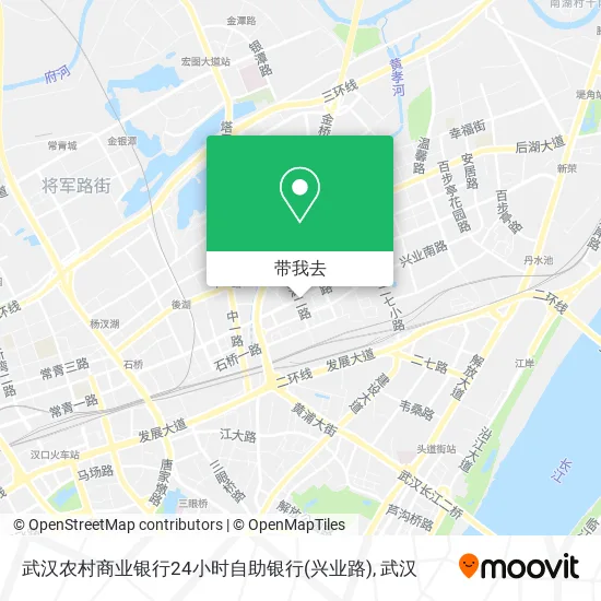 武汉农村商业银行24小时自助银行(兴业路)地图