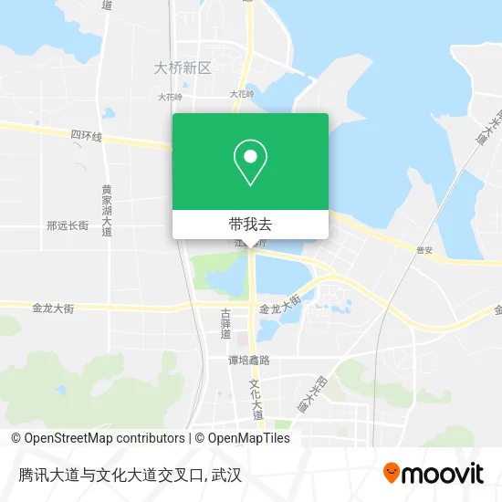 腾讯大道与文化大道交叉口地图