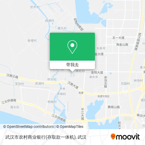 武汉市农村商业银行(存取款一体机)地图