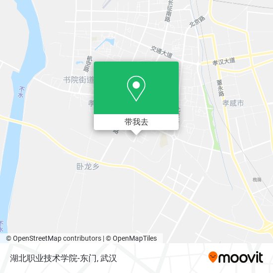 湖北职业技术学院-东门地图