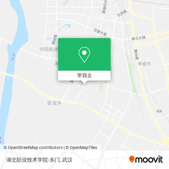 湖北职业技术学院-东门地图