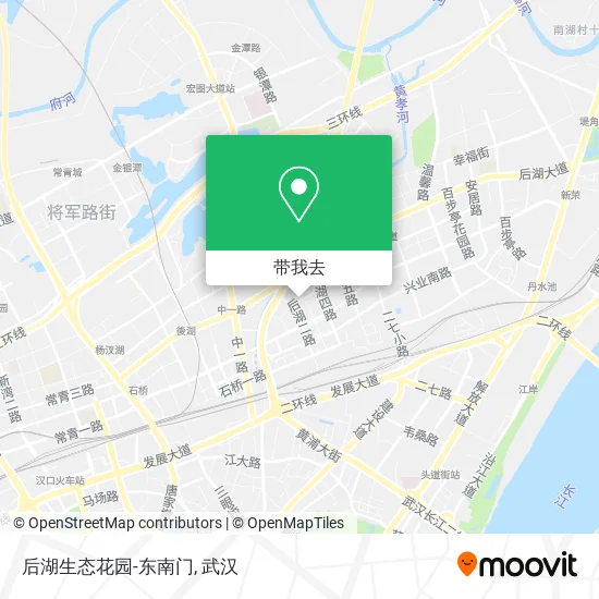 后湖生态花园-东南门地图