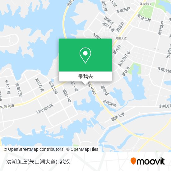 洪湖鱼庄(朱山湖大道)地图