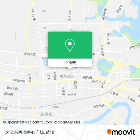 大泽东西湖中心广场地图