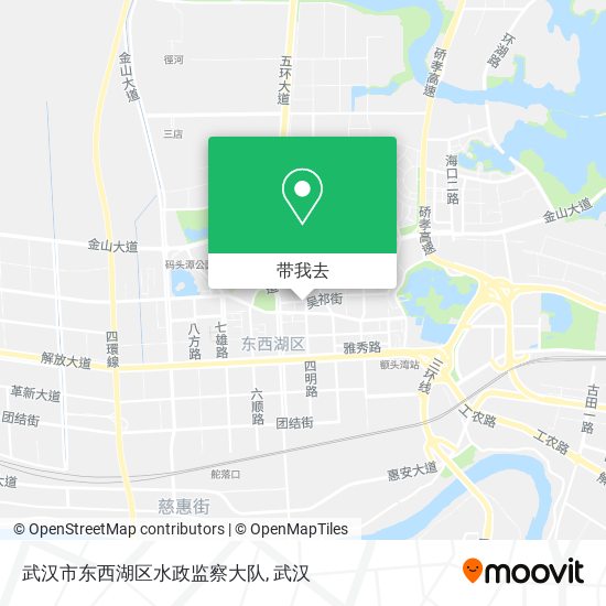 武汉市东西湖区水政监察大队地图