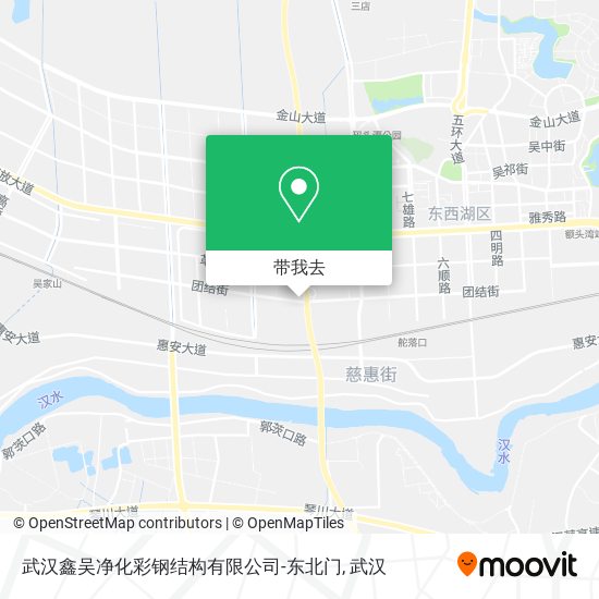 武汉鑫吴净化彩钢结构有限公司-东北门地图