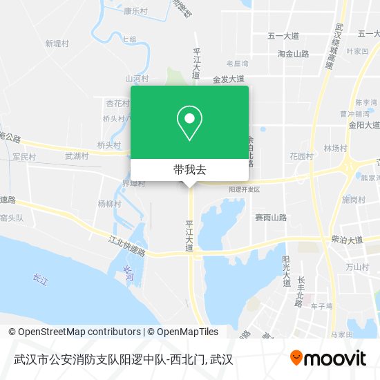武汉市公安消防支队阳逻中队-西北门地图