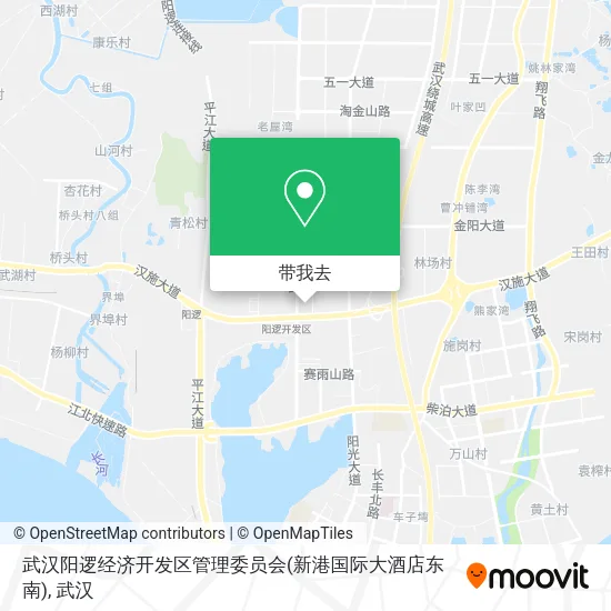 武汉阳逻经济开发区管理委员会(新港国际大酒店东南)地图