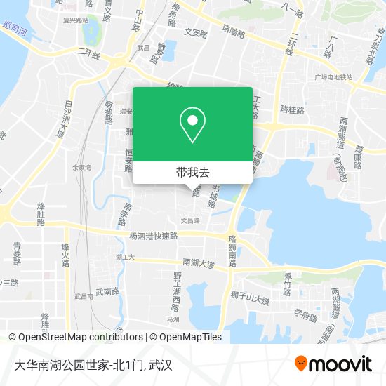 大华南湖公园世家-北1门地图