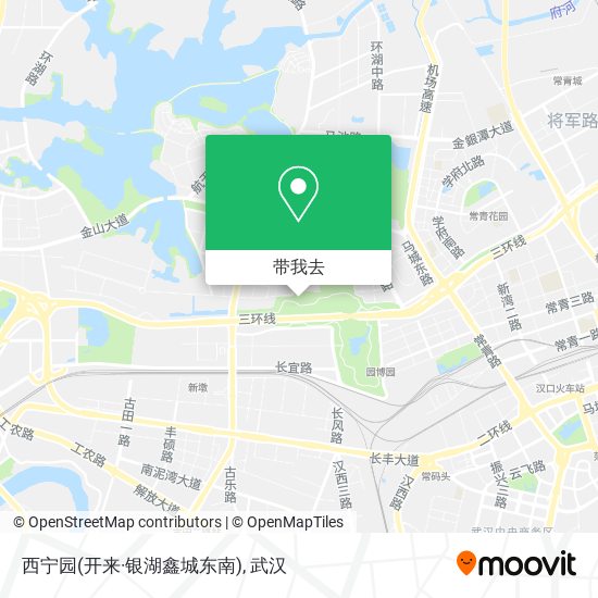 西宁园(开来·银湖鑫城东南)地图