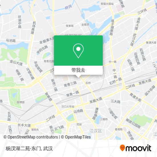 杨汊湖二苑-东门地图