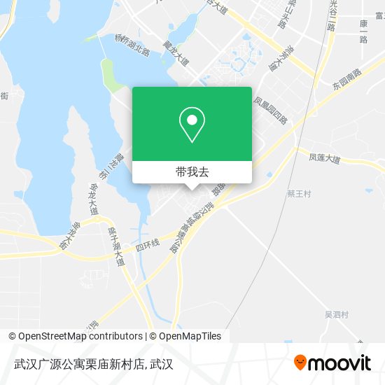 武汉广源公寓栗庙新村店地图