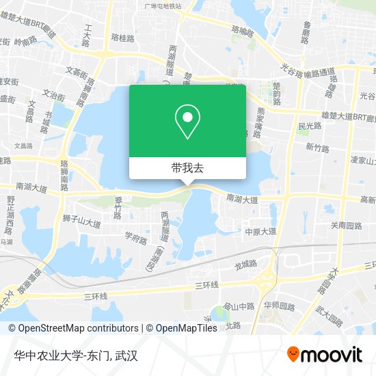 华中农业大学-东门地图
