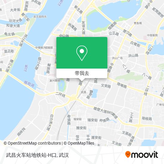 武昌火车站地铁站-H口地图