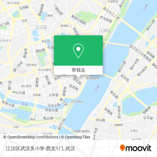 江汉区武汉关小学-西北1门地图