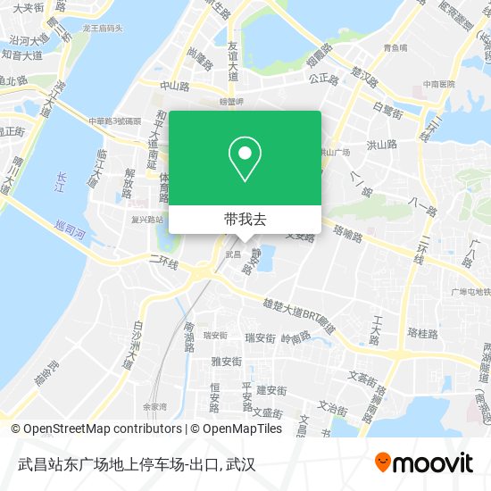 武昌站东广场地上停车场-出口地图