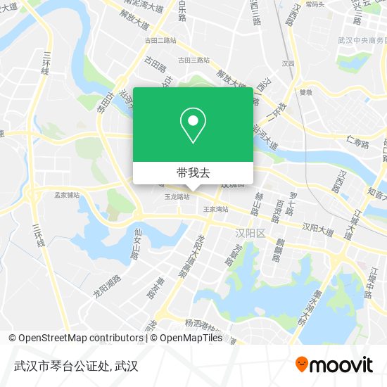 武汉市琴台公证处地图
