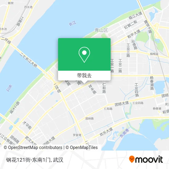 钢花121街-东南1门地图