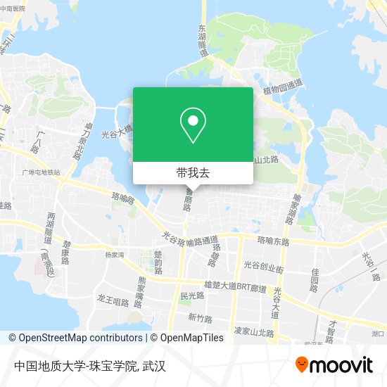 中国地质大学-珠宝学院地图