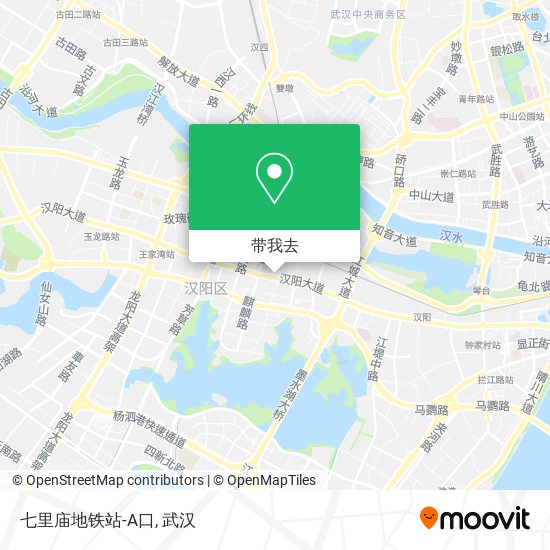 七里庙地铁站-A口地图