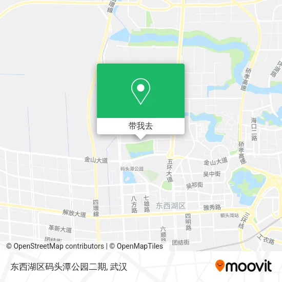东西湖区码头潭公园二期地图
