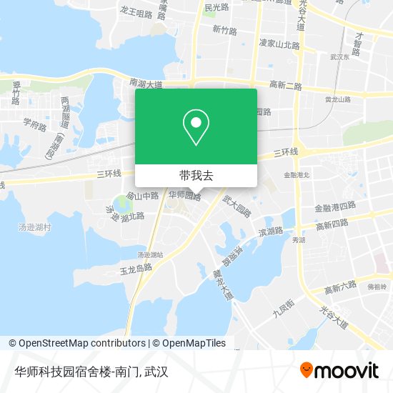 华师科技园宿舍楼-南门地图