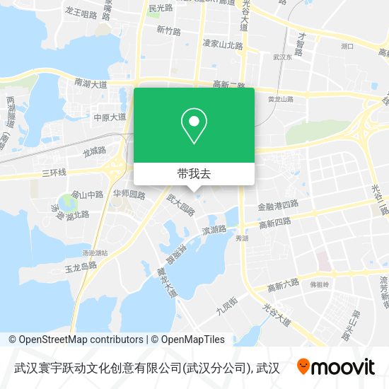 武汉寰宇跃动文化创意有限公司(武汉分公司)地图
