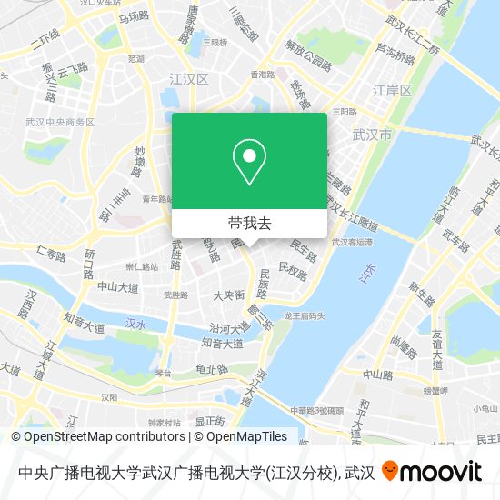 中央广播电视大学武汉广播电视大学(江汉分校)地图