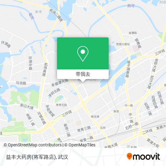 益丰大药房(将军路店)地图