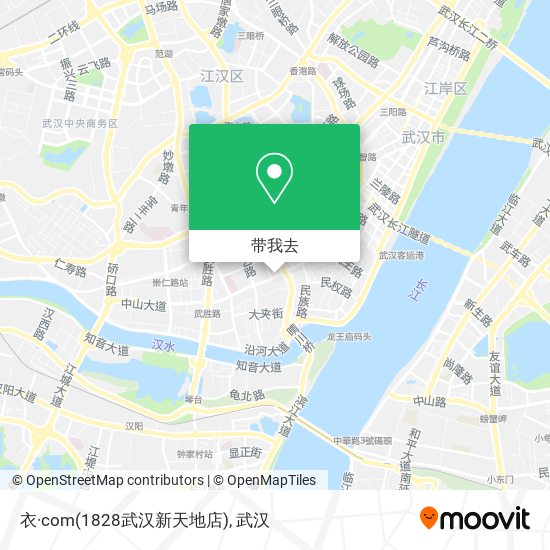 衣·com(1828武汉新天地店)地图