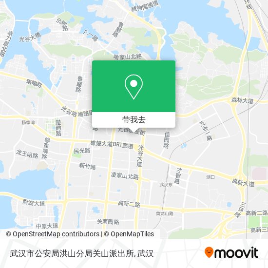 武汉市公安局洪山分局关山派出所地图