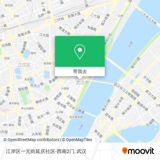 江岸区一元街延庆社区-西南2门地图