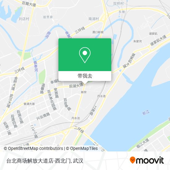 台北商场解放大道店-西北门地图