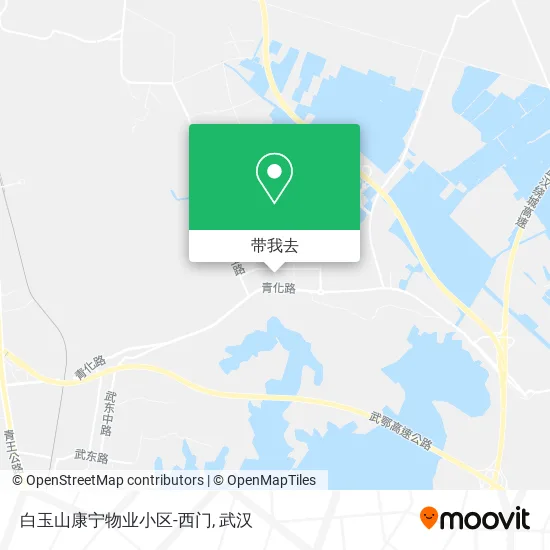 白玉山康宁物业小区-西门地图