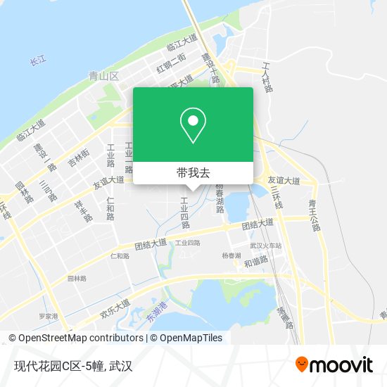 现代花园C区-5幢地图
