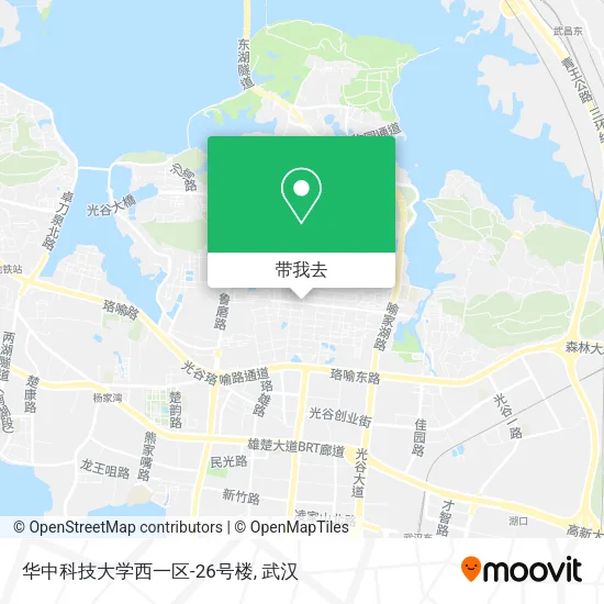 华中科技大学西一区-26号楼地图