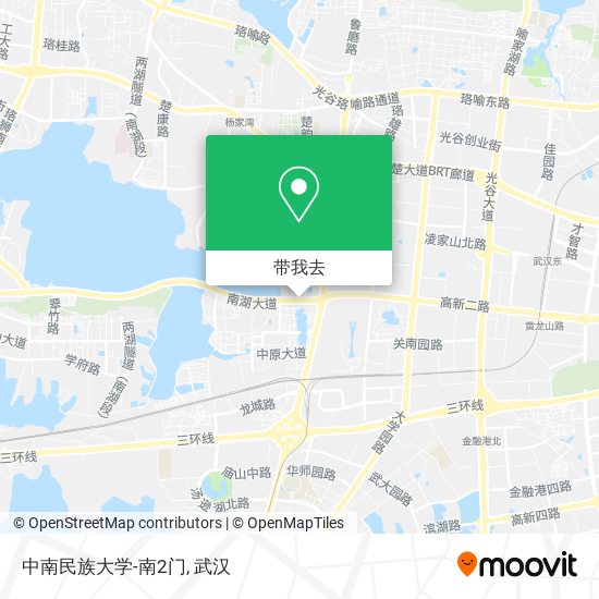 中南民族大学-南2门地图