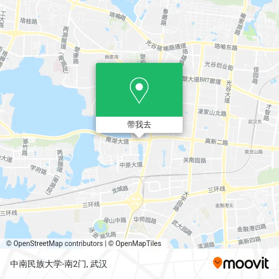 中南民族大学-南2门地图