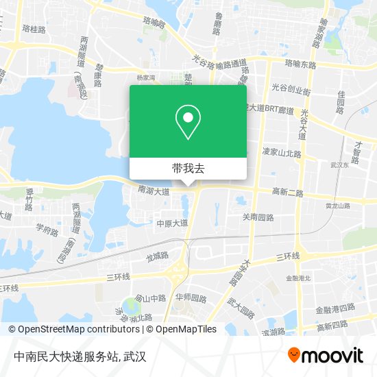 中南民大快递服务站地图